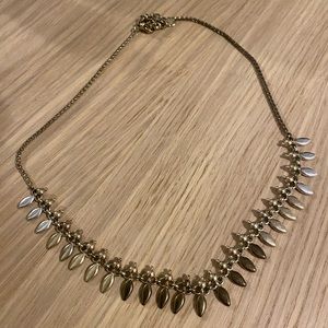 2 toned statement necklace chain